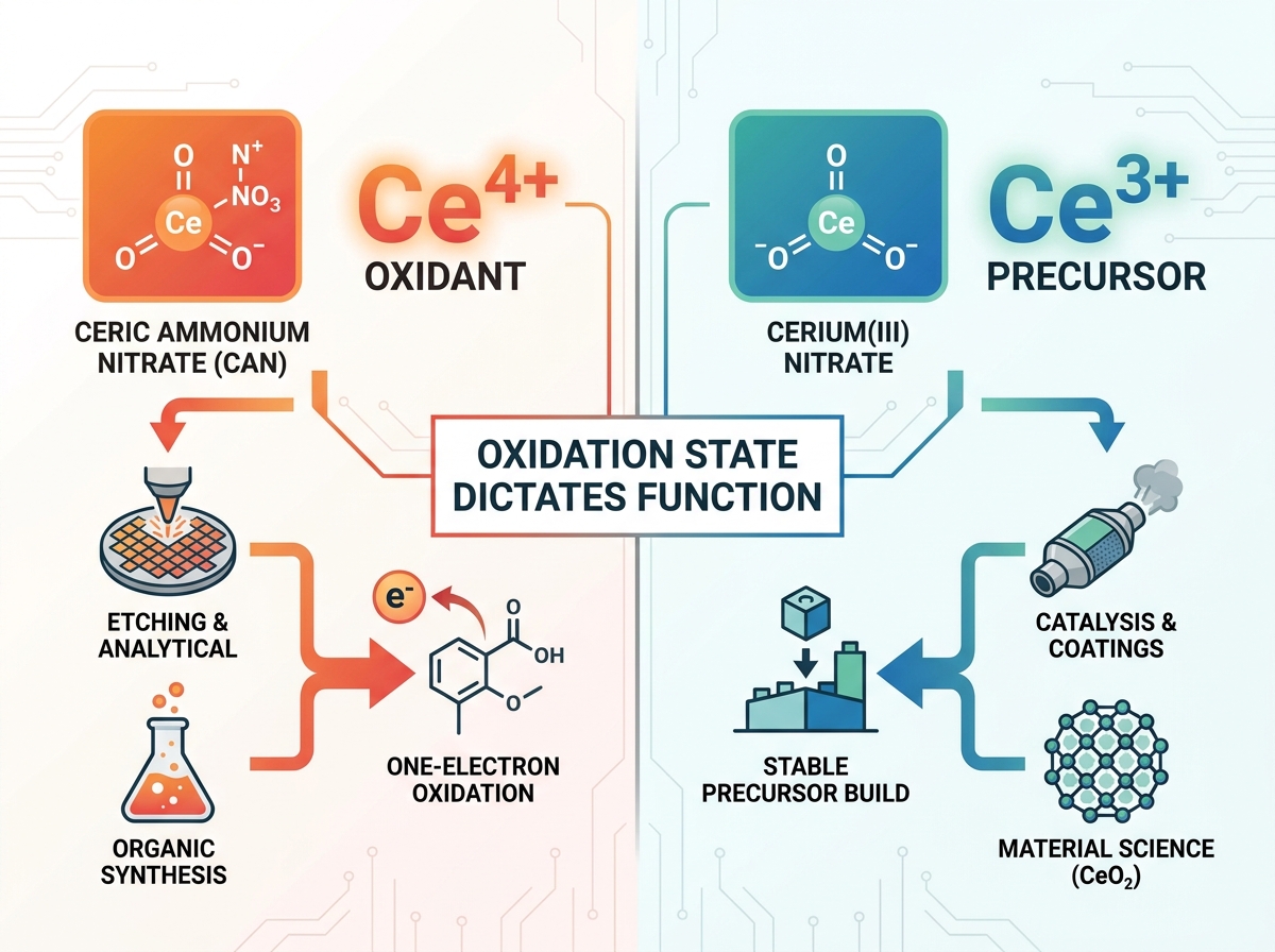 Ceric Ammonium Nitrate application in process engineering
